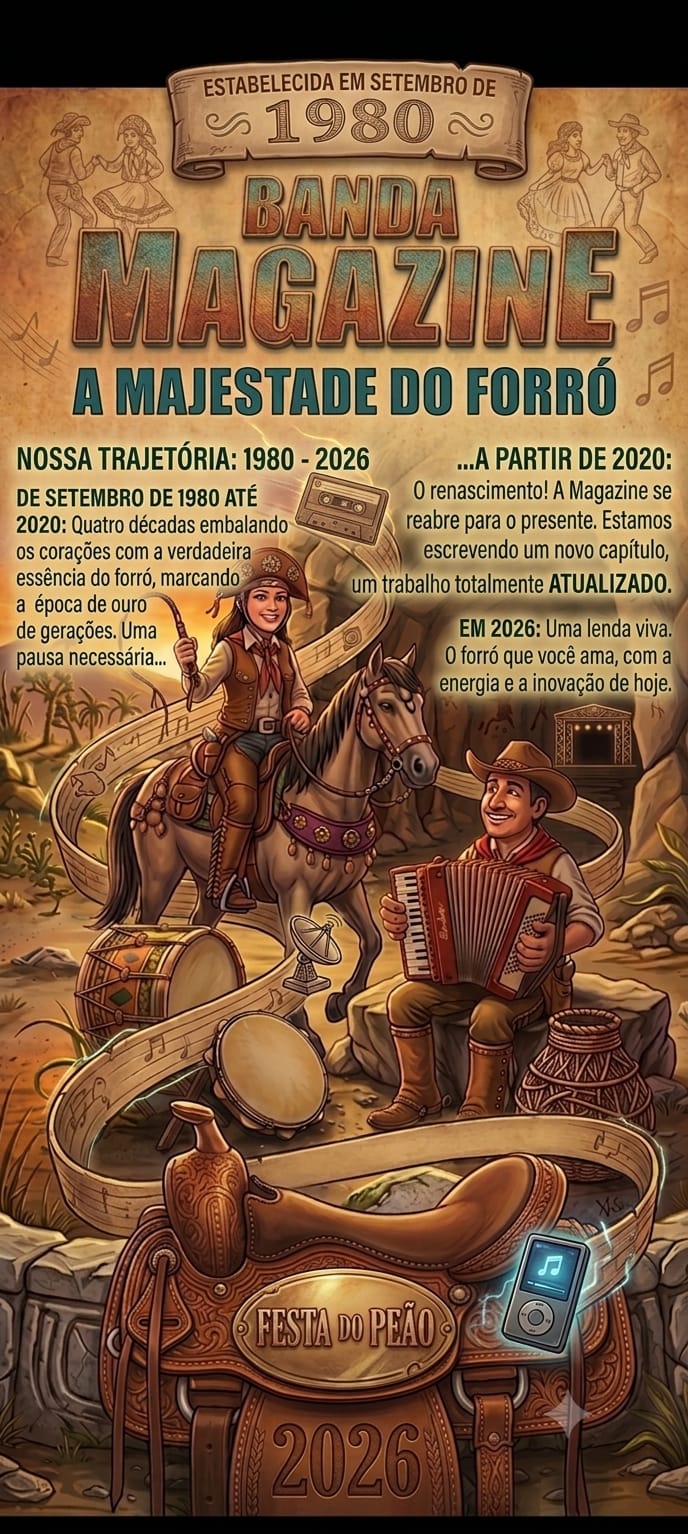 Banda Magazine - A Majestade do Forró - Logo Registrada